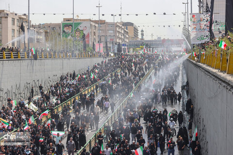 مراسم تشییع شهدای اقتدار در تهران