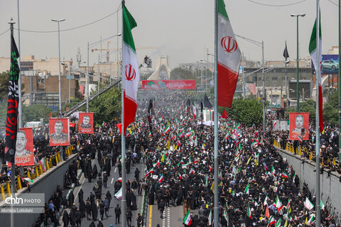 مراسم تشییع شهدای اقتدار در تهران