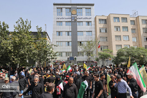 مراسم تشییع شهدای اقتدار در تهران