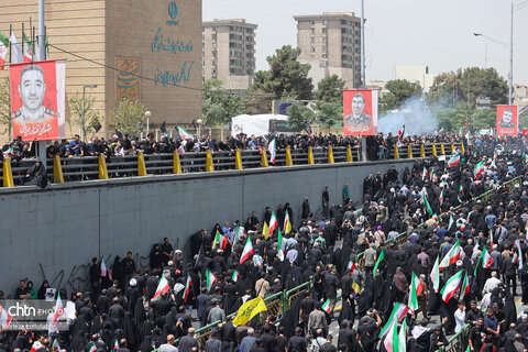 مراسم تشییع شهدای اقتدار در تهران