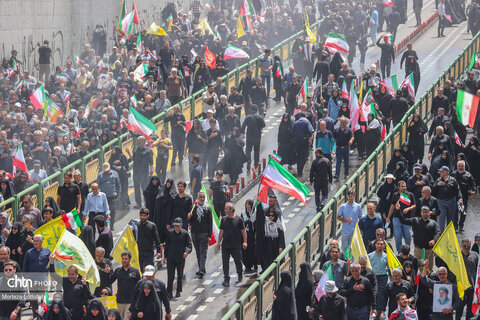 مراسم تشییع شهدای اقتدار در تهران