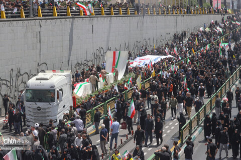 مراسم تشییع شهدای اقتدار در تهران