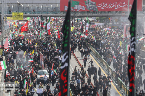 مراسم تشییع شهدای اقتدار در تهران