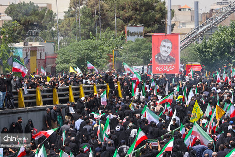 مراسم تشییع شهدای اقتدار در تهران