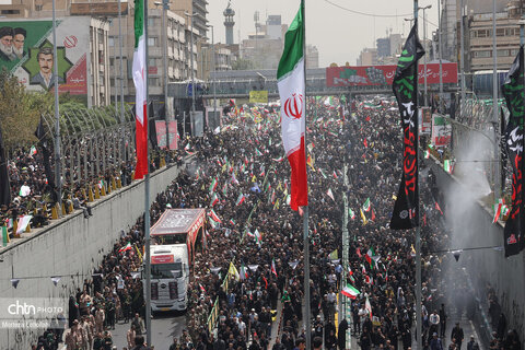 مراسم تشییع شهدای اقتدار در تهران