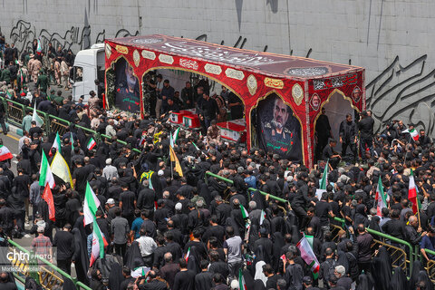 مراسم تشییع شهدای اقتدار در تهران