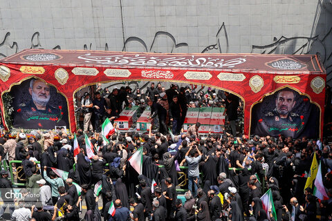 مراسم تشییع شهدای اقتدار در تهران