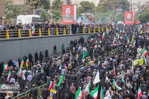 مراسم تشییع شهدای اقتدار در تهران