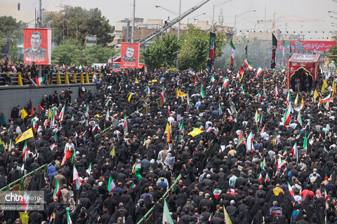 مراسم تشییع شهدای اقتدار در تهران