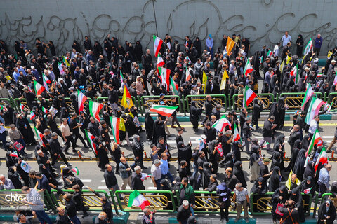 مراسم تشییع شهدای اقتدار در تهران