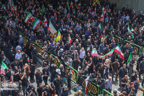 مراسم تشییع شهدای اقتدار در تهران