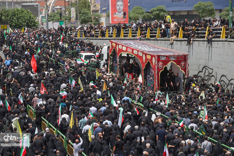 مراسم تشییع شهدای اقتدار در تهران