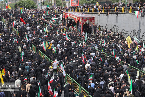 مراسم تشییع شهدای اقتدار در تهران