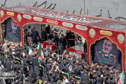 مراسم تشییع شهدای اقتدار در تهران