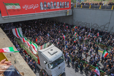 مراسم تشییع شهدای اقتدار در تهران