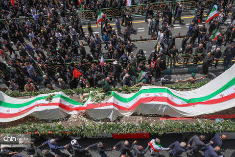 مراسم تشییع شهدای اقتدار در تهران