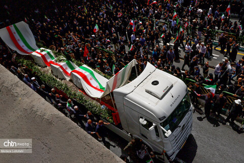 مراسم تشییع شهدای اقتدار در تهران