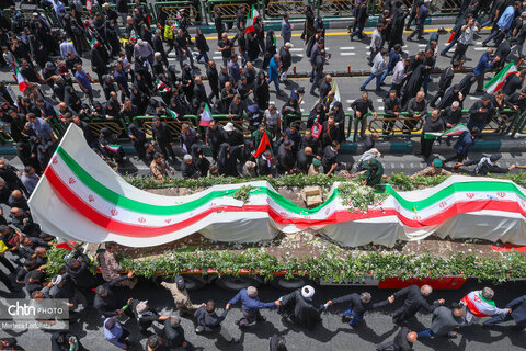 مراسم تشییع شهدای اقتدار در تهران