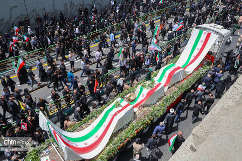 مراسم تشییع شهدای اقتدار در تهران