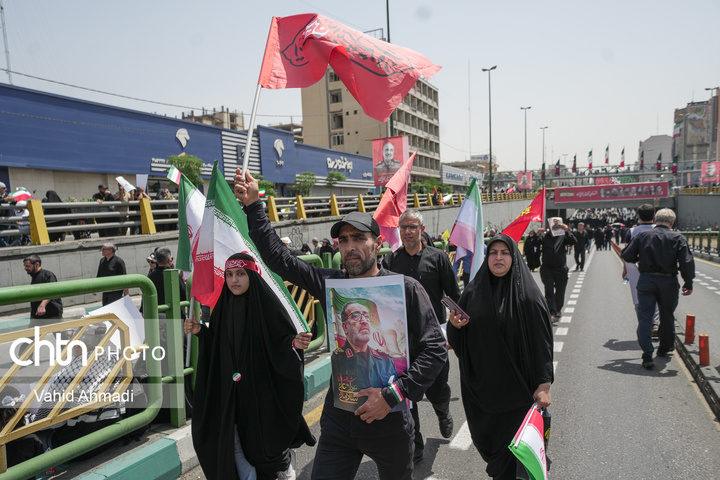 تشییع شهدای اقتدار ملی در تهران