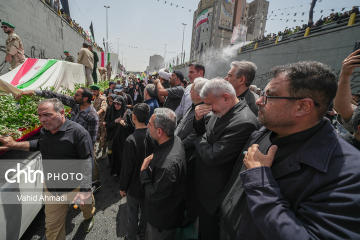 تشییع شهدای اقتدار ملی در تهران