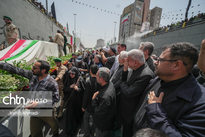 تشییع شهدای اقتدار ملی در تهران