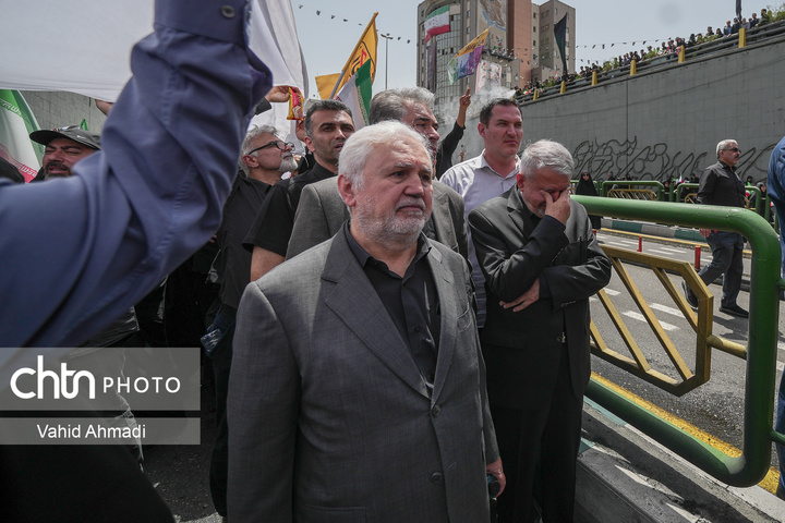 تشییع شهدای اقتدار ملی در تهران