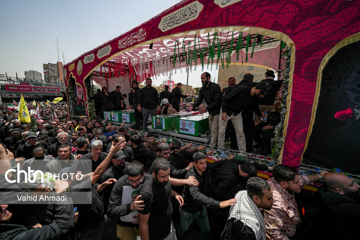 تشییع شهدای اقتدار ملی در تهران