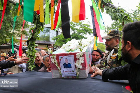 تشییع پیکر شهید مدافع وطن «علی پیری» در اردبیل