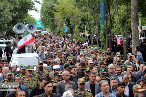 تشییع پیکر شهید مدافع وطن «علی پیری» در اردبیل