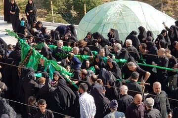 آیین سنتی علم‌بندی سیاهورود در هفتم محرم