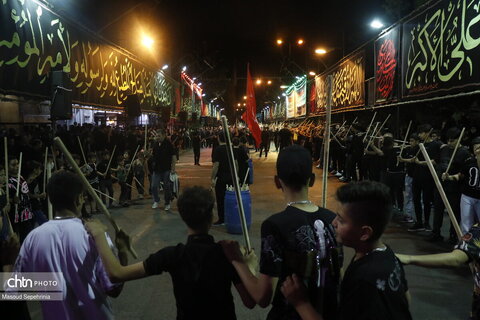 شب پنجم محرم در محله طالقانی تبریز