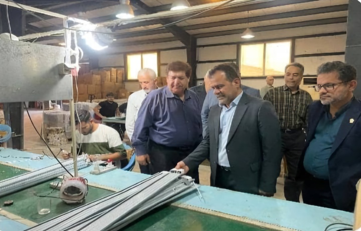 بازدید معاون هماهنگی امور اقتصادی استاندار بوشهر از واحدهای تولیدی در راستای رفع موانع تولید