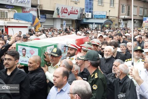 بدرقه باشکوه پیکر مطهر سردار سرتیپ شهید «علیرضا لطفی» در ارومیه
