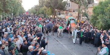 ورود کاروان نمادین امام رضا «ع» پس از ۱۲۴۶ سال به نیشابور