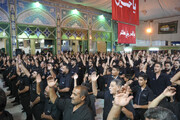 کاروان دل‌دادگان در مسیر عاشقی، آیین عزاداری شب هشتم محرم تکیه گلبازخان کرمان