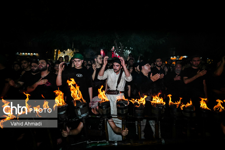 آئین مشعل گردانی در دولت آباد شهر ری