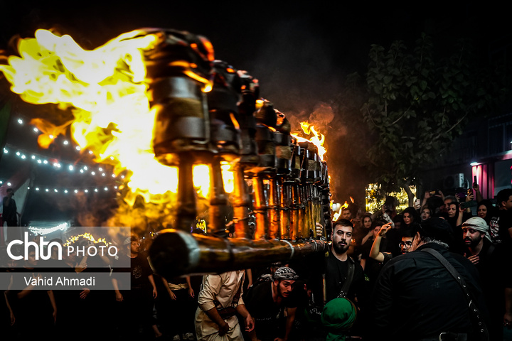 آئین مشعل گردانی در دولت آباد شهر ری