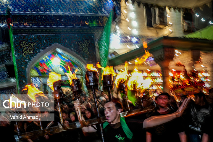 آئین مشعل گردانی در دولت آباد شهر ری