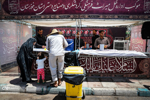 برپایی موکب حسینی اداره کل میراث‌فرهنگی، گردشگری و صنایع‌دستی خوزستان