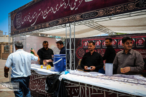 برپایی موکب حسینی اداره کل میراث‌فرهنگی، گردشگری و صنایع‌دستی خوزستان