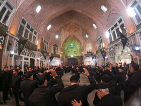بازار تاریخی سرپوشیده تبریز میزبان دستجات عزاداری حسینی