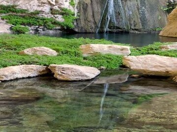 آبشار اودال در روستای سرچشمه شهرستان جم