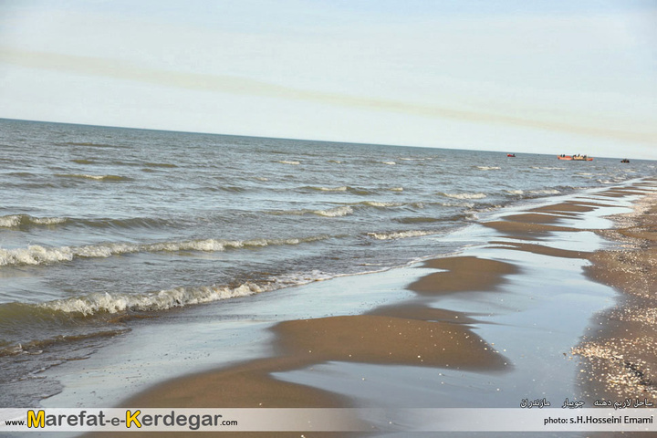 ساحل لاریم شهرستان جویبار مجوز  تفریحات دریایی گرفت