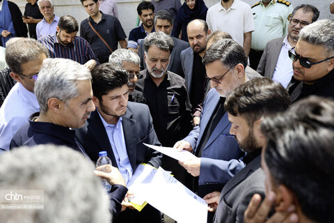 بازدید و بررسی میدان دادستان اصفهان از گذر کمر زرین