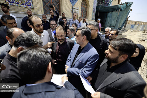 بازدید و بررسی میدان دادستان اصفهان از گذر کمر زرین