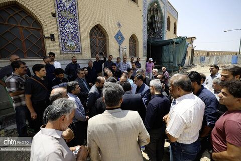 بازدید و بررسی میدان دادستان اصفهان از گذر کمر زرین