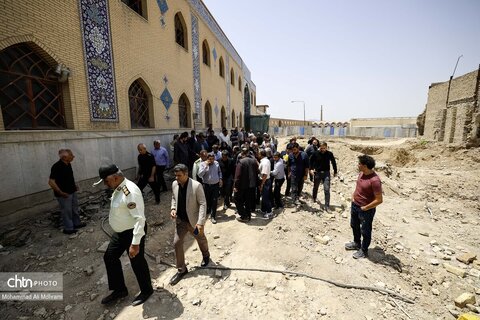 بازدید و بررسی میدان دادستان اصفهان از گذر کمر زرین