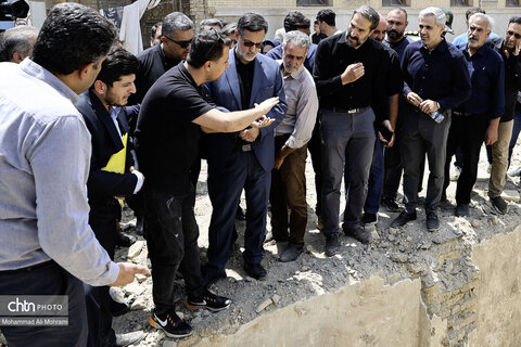 بازدید و بررسی میدان دادستان اصفهان از گذر کمر زرین