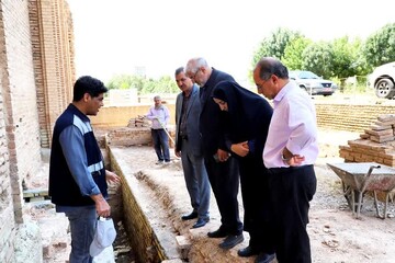 مرمت کف ضلع غربی گنبد سلطانیه آغاز شد